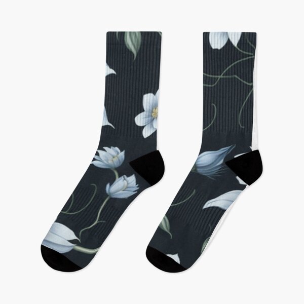 Item preview, White Apple Flower Patterns designed and sold by CASUALURBAN.