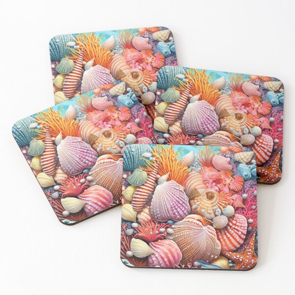 Item preview, Bright Summer Sea Shells designed and sold by EpicFoxArt.