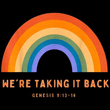 Rainbow We're Taking It Back Sticker for Sale by timasukq