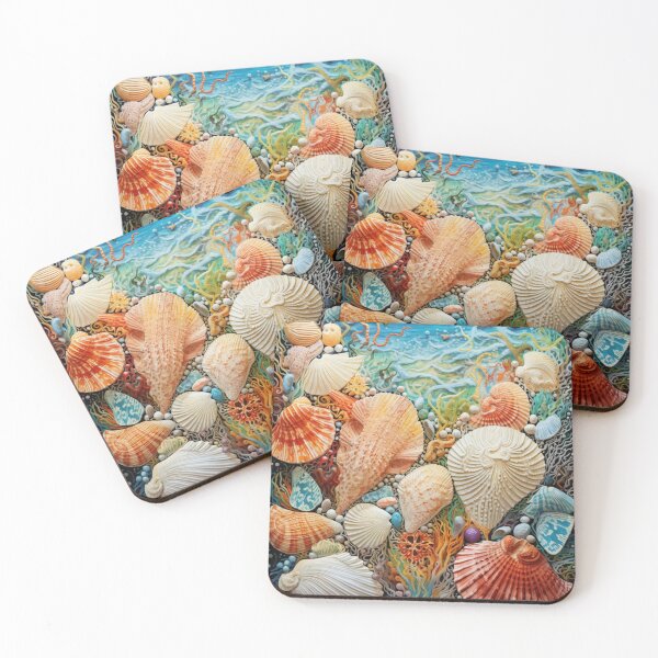 Item preview, Underwater Summer Sea Shells designed and sold by EpicFoxArt.