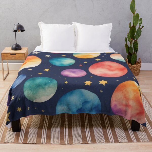 Item preview, Watercolor Planets Print designed and sold by magicwillow.