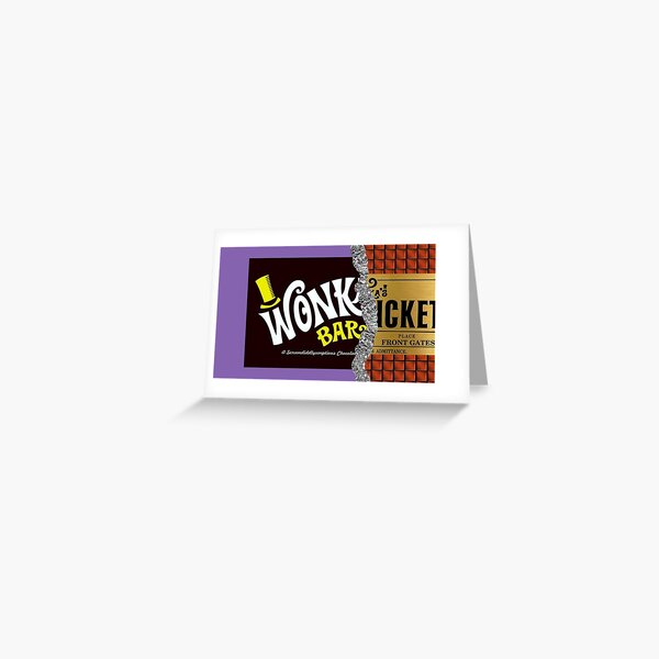 Wonka Bar Greeting Card for Sale by MaritzaTerry