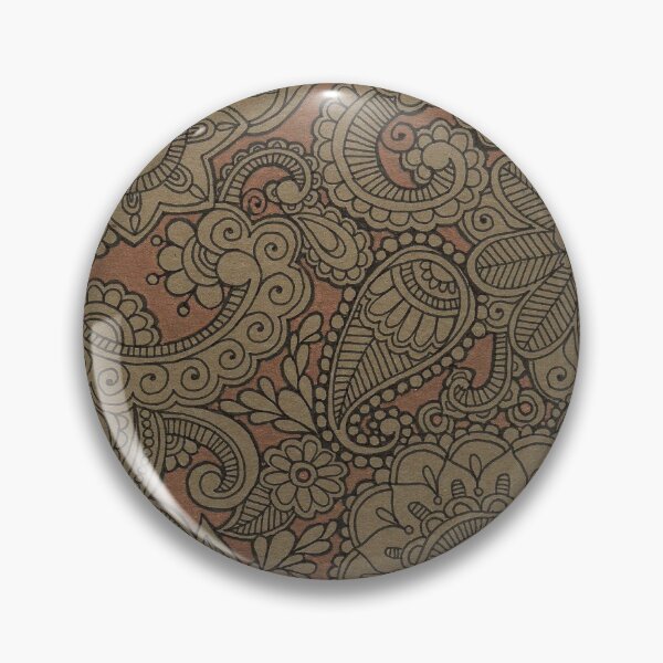 Item preview, Bronze Mendhi Doodle designed and sold by loveandtheart.