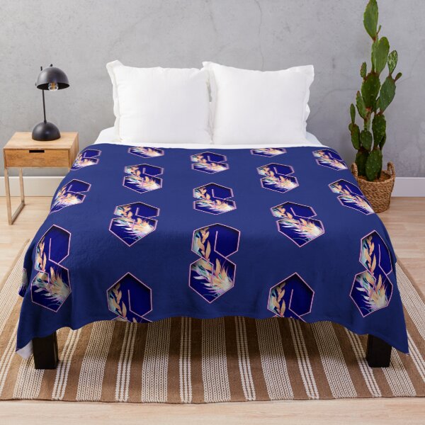 Item preview, No. 33 - Cool S Deep Blue with Summer Leaves designed and sold by jearumdesigns.