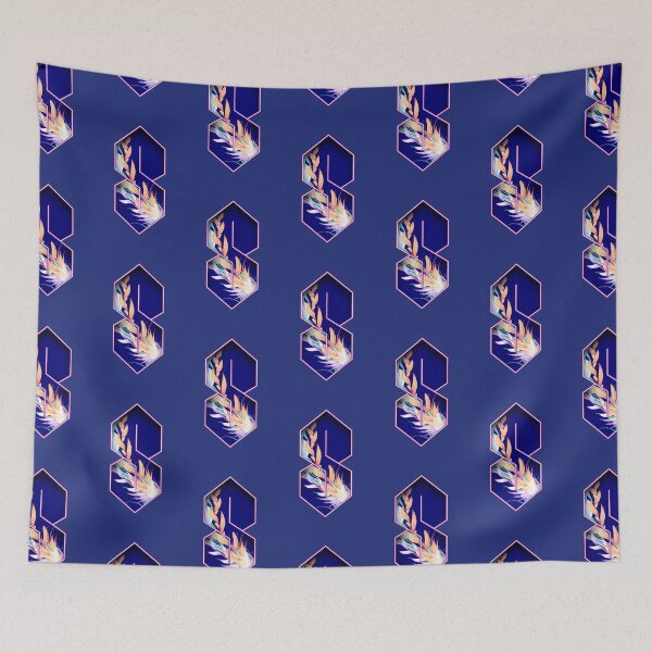 Item preview, No. 33 - Cool S Deep Blue with Summer Leaves designed and sold by jearumdesigns.