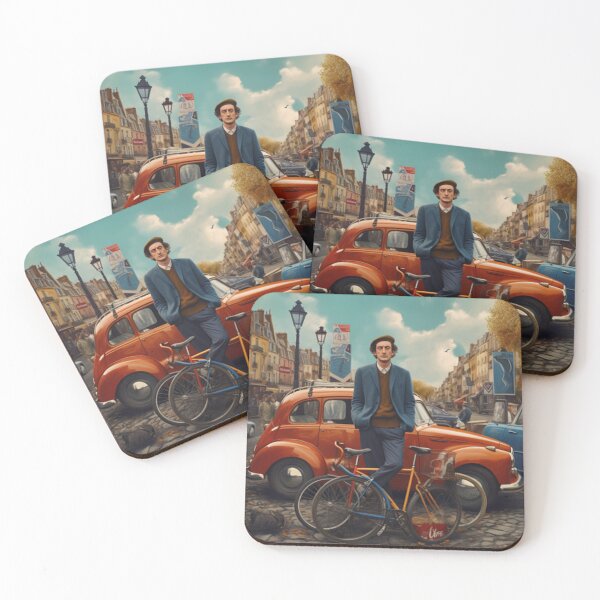 Item preview, actor the french dispatch with bicycle and cars designed and sold by ericpartee.
