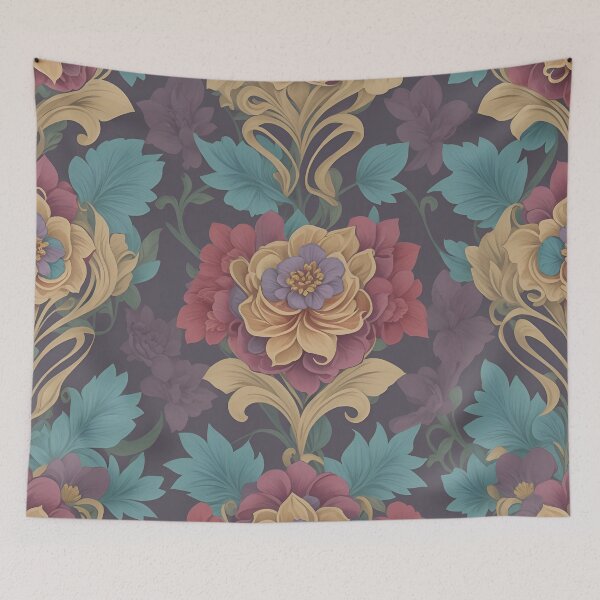Item preview, Symmetric Splendor: Vibrant Damask Flora designed and sold by LeonAndrewRazon.