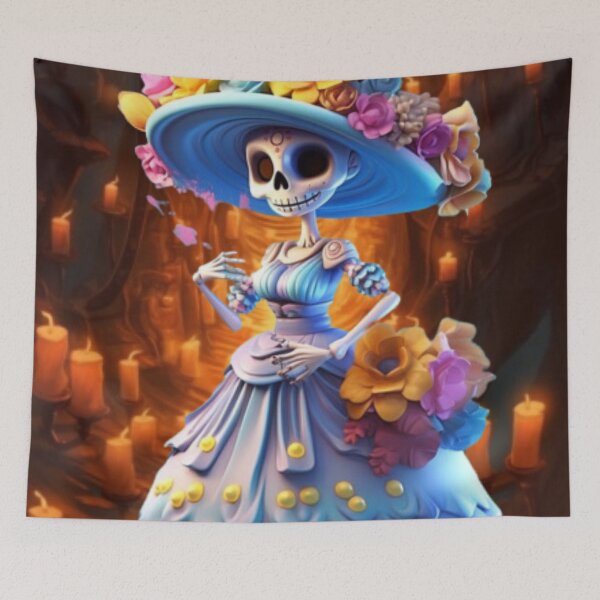 Item preview, Catrina's Journey: A Colorful Pilgrimage Back to MICTLAN with Dazzling Beauty designed and sold by RetroRevivals.