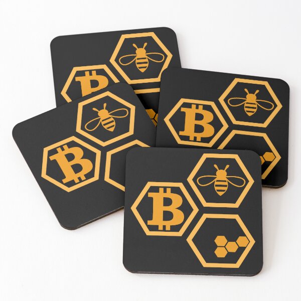Item preview, Bitcoin Honey Bee - Crypto Logo designed and sold by GetCryptoSwag.