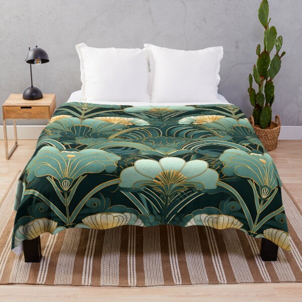 Item preview, Art Deco Floral Pattern designed and sold by StephyCreative.