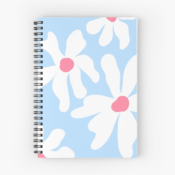 Item preview, Sky blue groovy trendy flowers designed and sold by Innovativa.