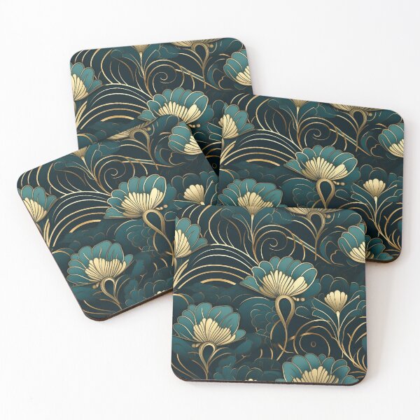 Aperçu de l'œuvre Motif Floral Art Déco créée et vendue par StephyCreative.