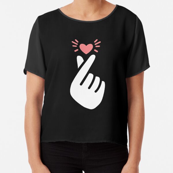 Korean Love Sign T-Shirts for Sale