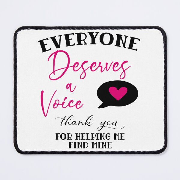 Item preview, Everyone Deserves A Voice Thank You Speech Language Pathologist Gifts For Women Men, Speech Pathology Week Appreciation Gifts For Speech Therapist, SLPA designed and sold by medroc.