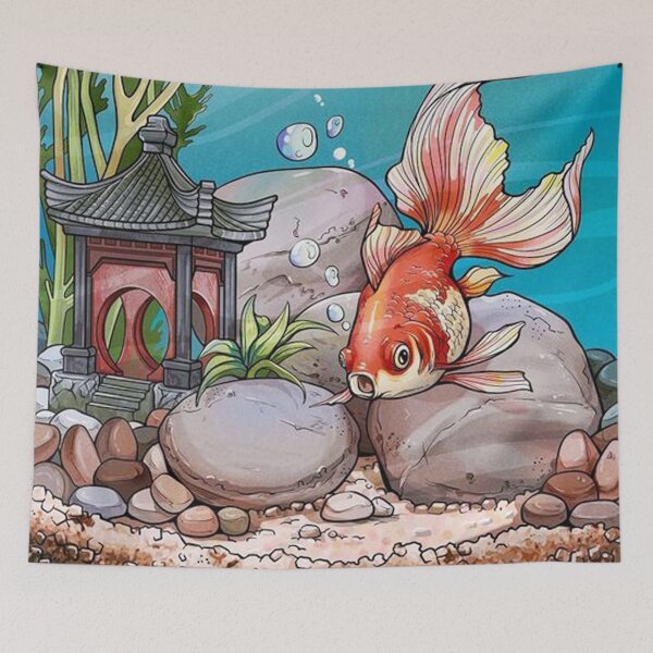 Item preview, flying single fish designed and sold by GarnetThompson.