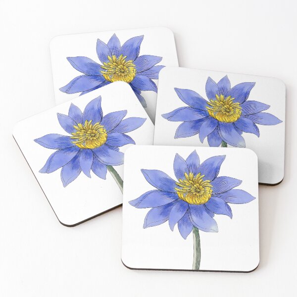 Item preview, Vintage Blue Lotus Flower designed and sold by excelente.