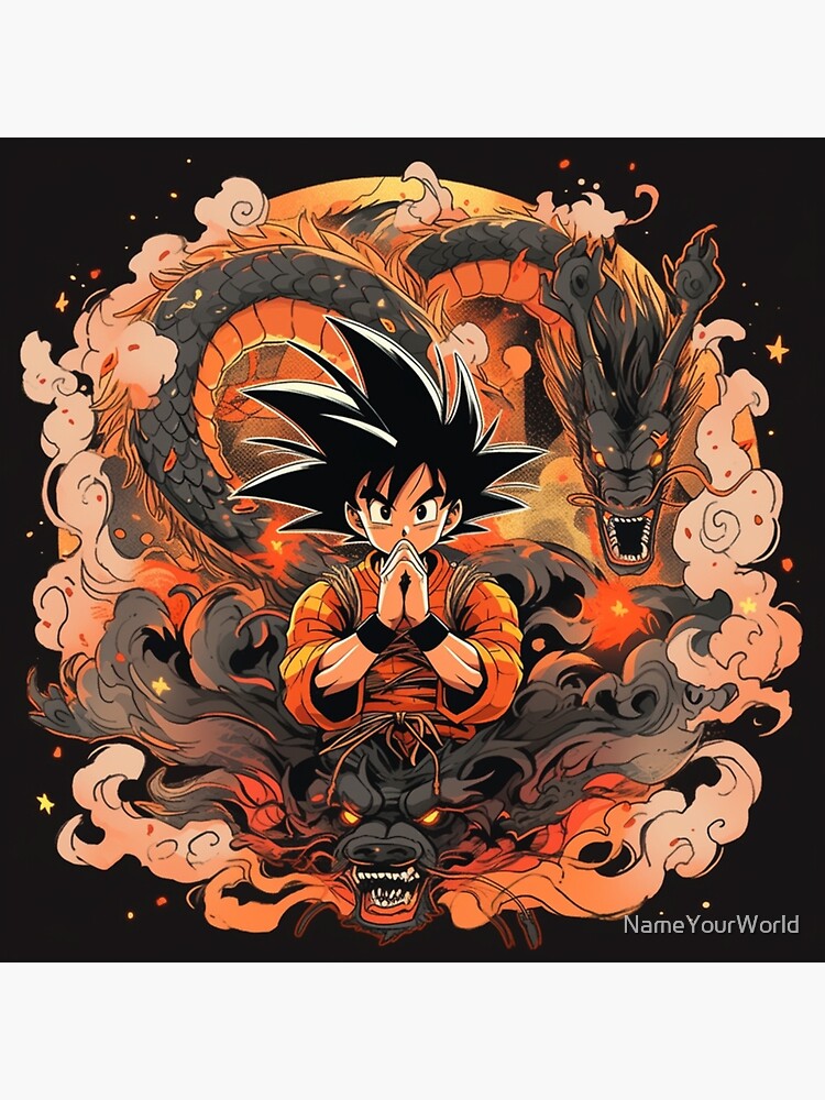 Dragon Ball Son Goku Art Board Print by NameYourWorld