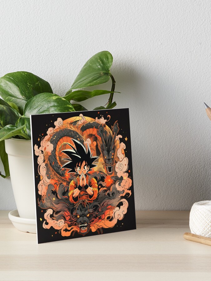 dragon ball goku Art Board Print by NameYourWorld