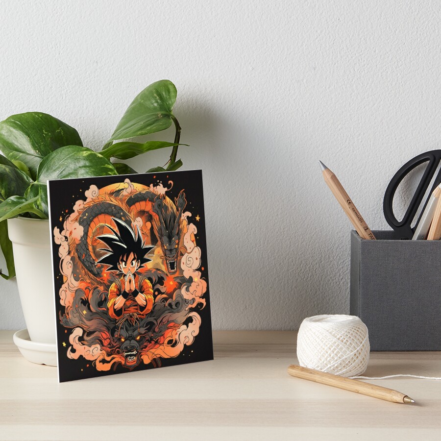 Dragon Ball Son Goku Art Board Print by NameYourWorld