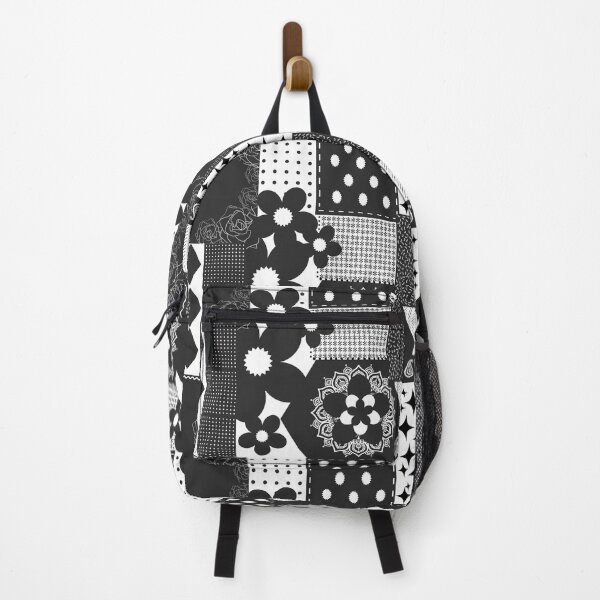 Item preview, Black and White Patchwork Pattern designed and sold by fontspree.