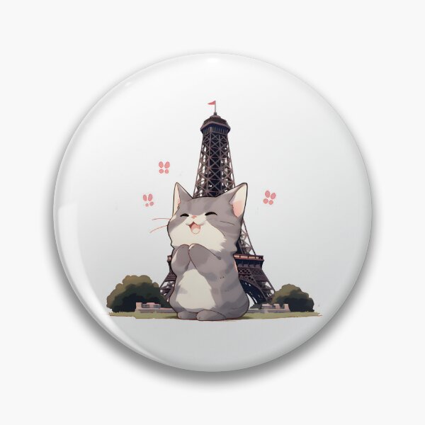 Item preview, Eiffel Tower cat designed and sold by meme-cat.