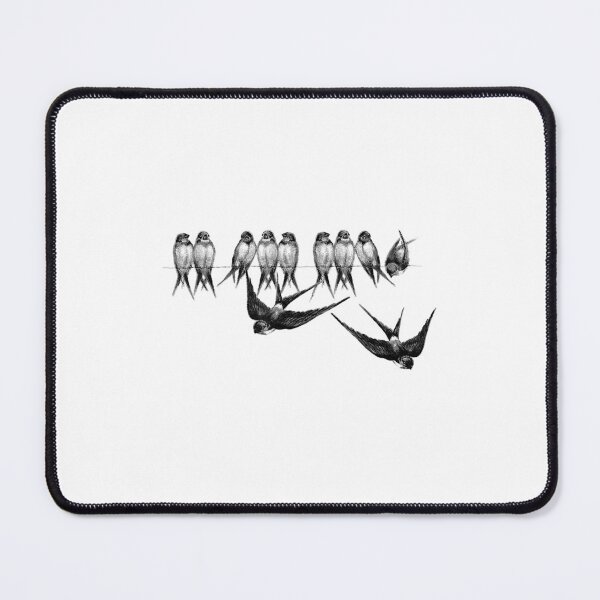 Item preview, Vintage Swallows Birdwatching, Bird Nerd Design  designed and sold by HaroldPrichard.