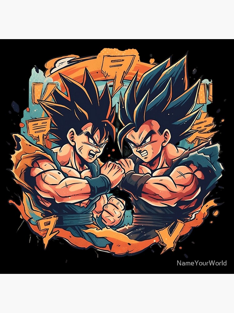 Dragon Ball Goku and Vegeta | Art Board Print