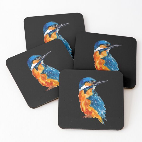 Item preview, Watercolor Kingfisher Bird  designed and sold by HaroldPrichard.