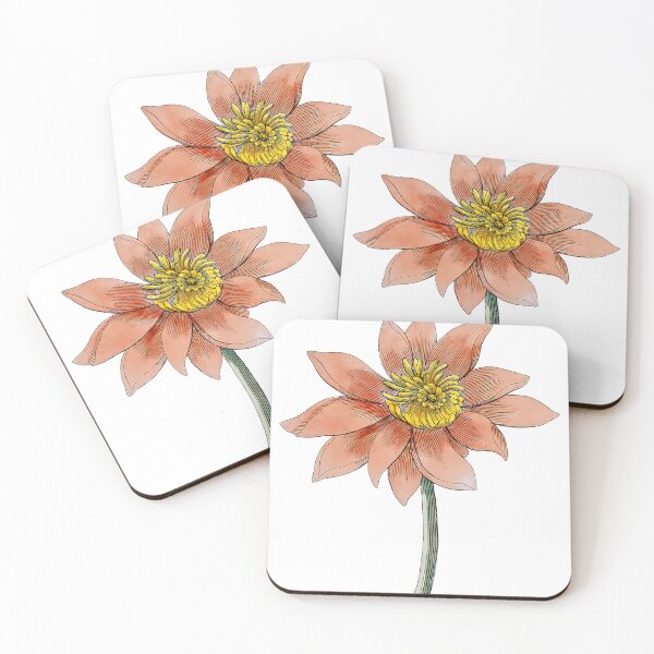 Item preview, Vintage Red Lotus Flower designed and sold by excelente.