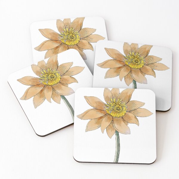Item preview, Vintage Orange Lotus Flower designed and sold by excelente.