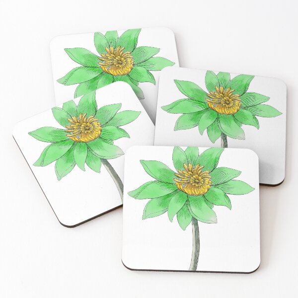 Item preview, Vintage Green Lotus Flower designed and sold by excelente.