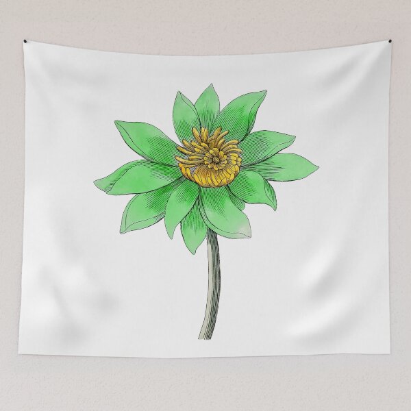 Item preview, Vintage Green Lotus Flower designed and sold by excelente.