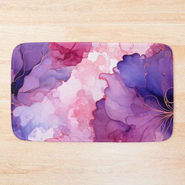 Item preview, Purple and pink alcohol ink style pattern cute design designed and sold by HandCraftedArt.