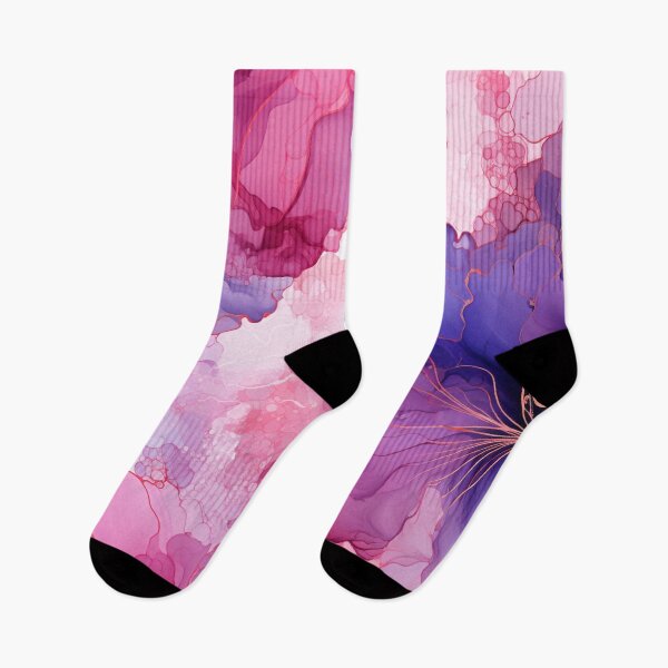 Item preview, Purple and pink alcohol ink style pattern cute design designed and sold by HandCraftedArt.