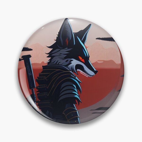 Item preview, samurai wolf with armor designed and sold by Gisely Bispo.