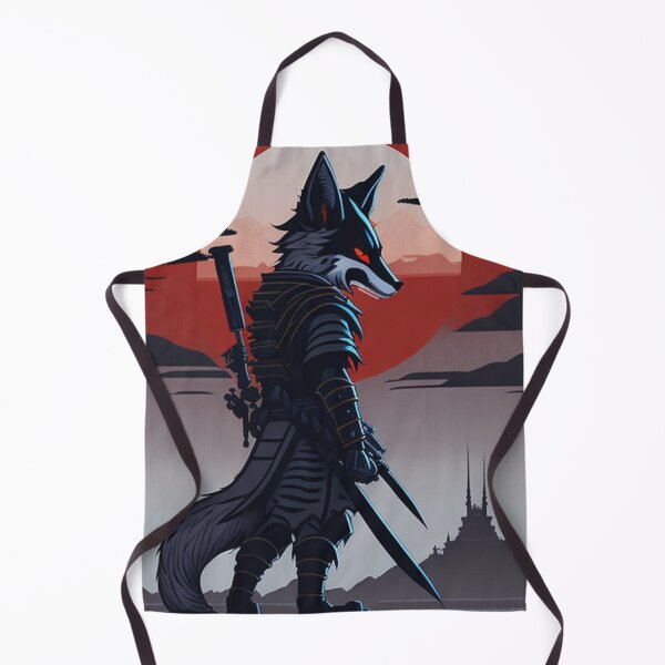 Item preview, samurai wolf with armor designed and sold by Gisely Bispo.