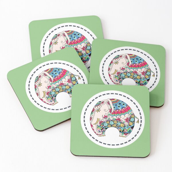 Item preview, Elephant Wisdom: Inspiring Stickers with Elephant Motifs designed and sold by Sirakan.
