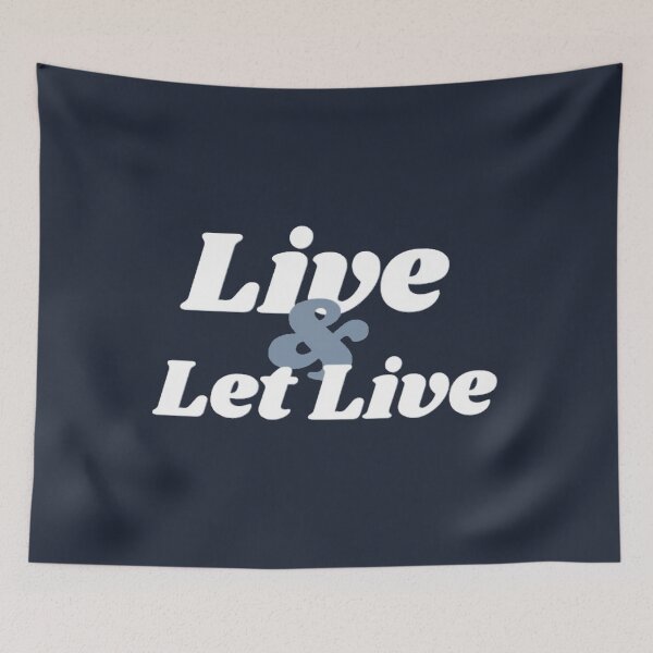 Item preview, Live and Let Live designed and sold by SoberTeeCo.