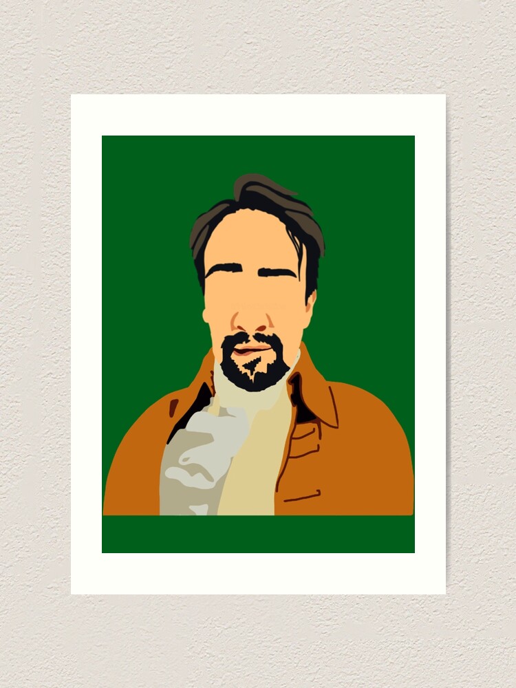 Lin Manuel Miranda Hamilton Lip Biting Art Print