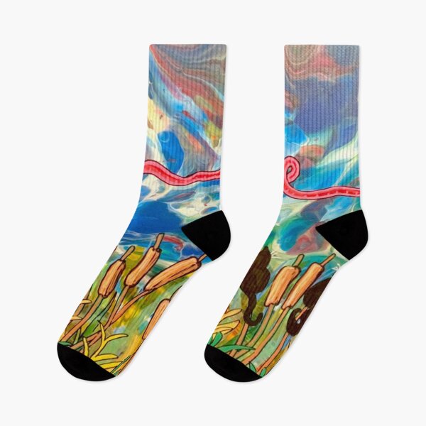 Item preview, Cattails in Spring designed and sold by artbycassia.