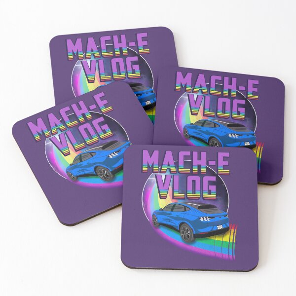 Item preview, Mach-E Vlog Rides the Rainbow Galaxy in Grabber Blue designed and sold by zealology.