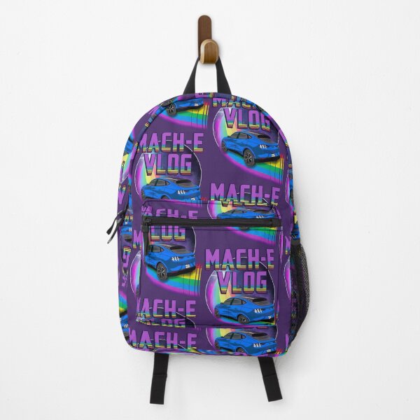 Item preview, Mach-E Vlog Rides the Rainbow Galaxy in Grabber Blue designed and sold by zealology.