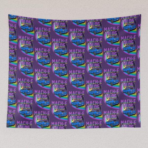 Item preview, Mach-E Vlog Rides the Rainbow Galaxy in Grabber Blue designed and sold by zealology.