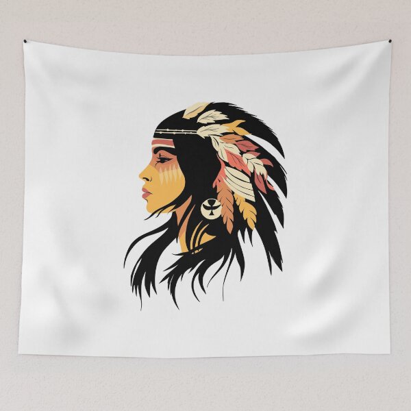 Item preview, Native American beautiful woman designed and sold by TirrellColister.