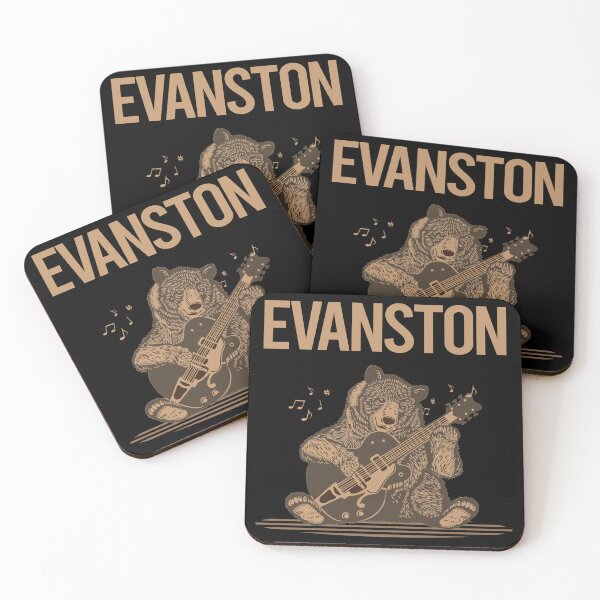 Item preview, Bear With Guitar Evanston designed and sold by mittellerm-an.