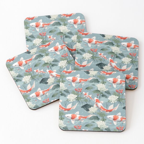 Item preview, Cute Koi Fish Seamless Patterns designed and sold by Master Ivan.