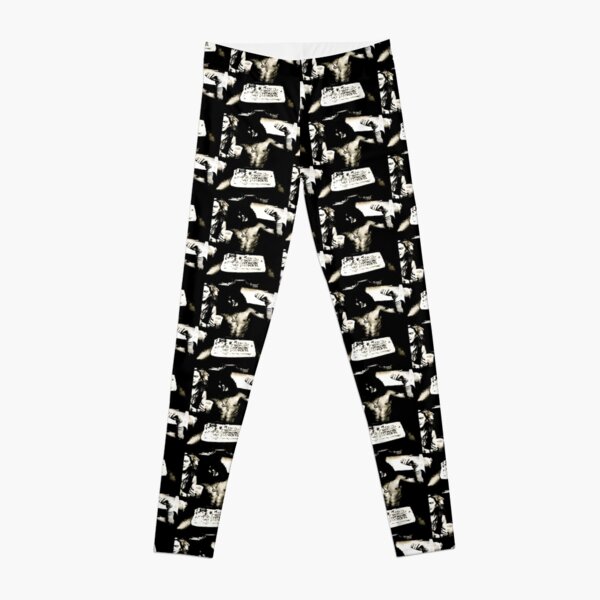 Black Happy Birthday Printed Leggings