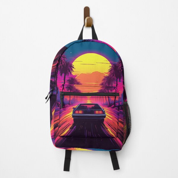 Item preview, Synthwave Sunset Drive Print designed and sold by valenzuelaray.