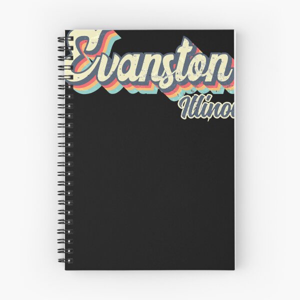 Item preview, Evanston City Illinois Retro Vintage 70s rainbow designed and sold by mittellerm-an.