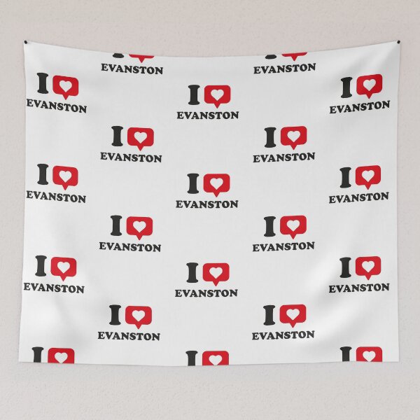 Item preview, I Love Evanston, I Heart Evanston, Hometown Evanston, Illinois designed and sold by mittellerm-an.